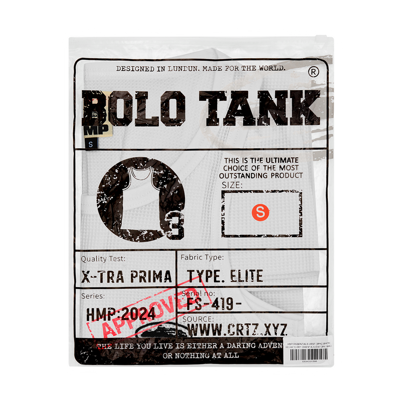 HMP ESSENTIALS TANK TOP [3PK] [WHITE]