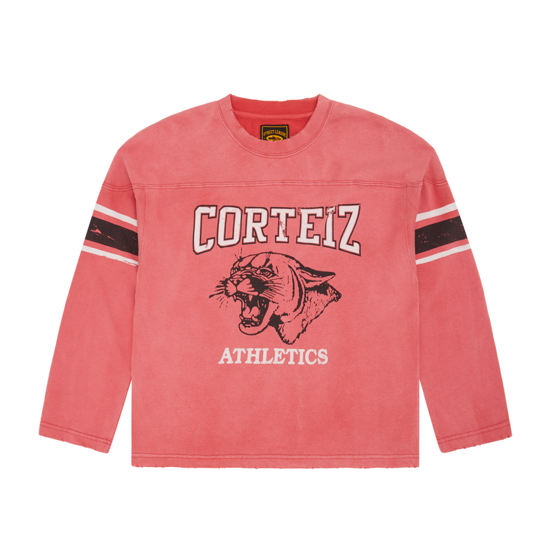 ATHLETICS HEAVYWEIGHT LS TOP [RED]