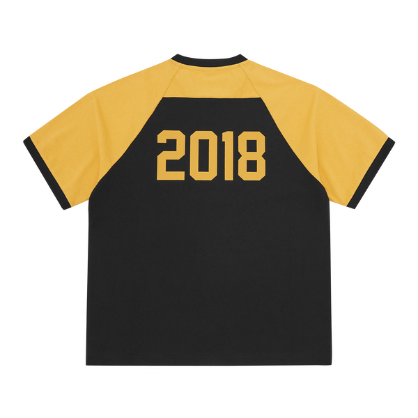 ALCATRAZ EAGLE RAGLAN TEE [BLACK/YELLOW]