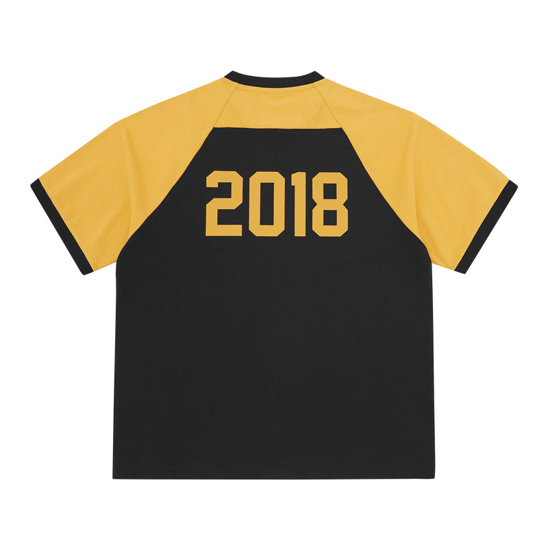 ALCATRAZ EAGLE RAGLAN TEE [BLACK/YELLOW]