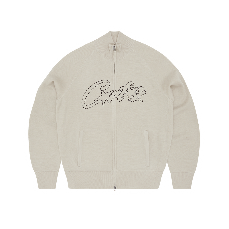 ALLSTARZ KNIT ZIP UP [BONE]