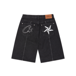 C-STAR DENIM SHORTS [BLACK]