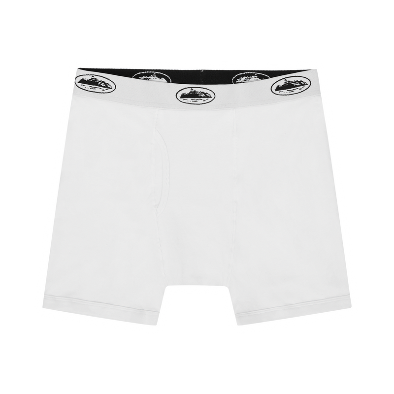 WHITE ALCATRAZ BOXERS [3 PACK]