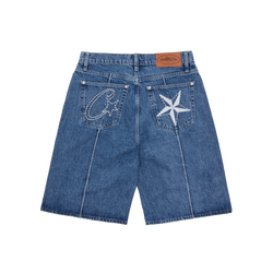 C-STAR DENIM SHORTS [FADED BLUE]