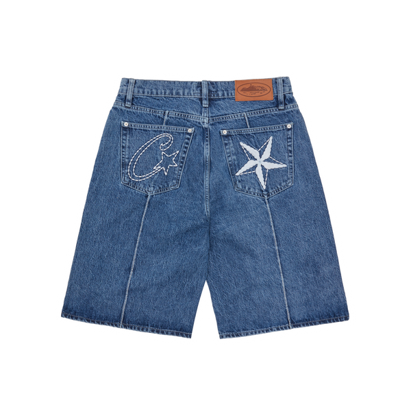 C-STAR DENIM SHORTS [FADED BLUE]