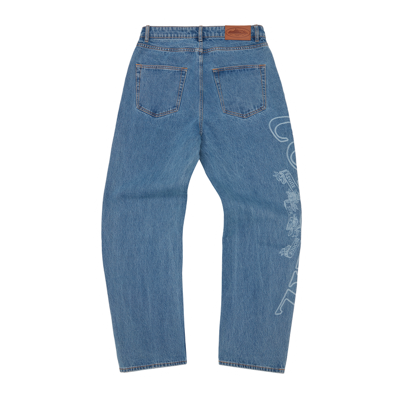 SUPERIOR ROYALE DENIM JEANS [WASHED BLUE]