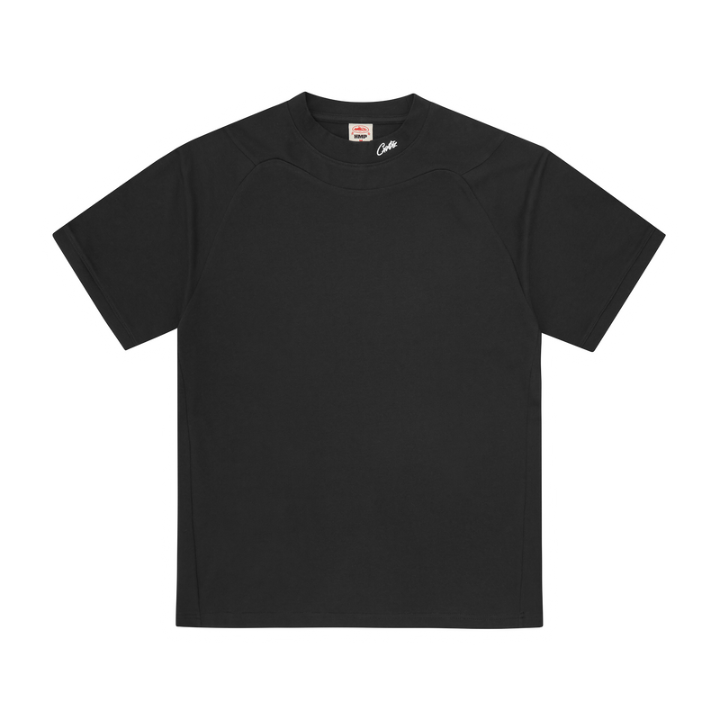 HMP PANEL MOCK TEE [BLACK]