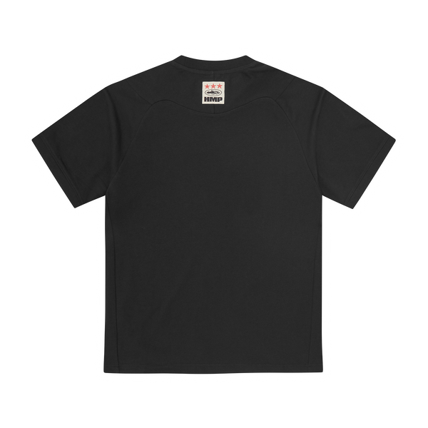 HMP PANEL MOCK TEE [BLACK]