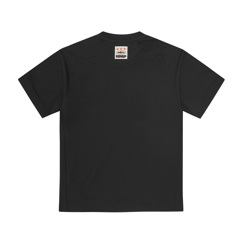 HMP PANEL MOCK TEE [BLACK]