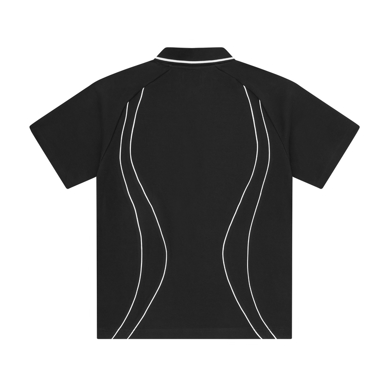 ISLAND PIQUE POLO SHIRT [BLACK]