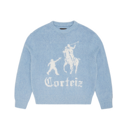 JACKIN KNIT SWEATER [BABY BLUE]
