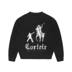 JACKIN KNIT SWEATER [BLACK]