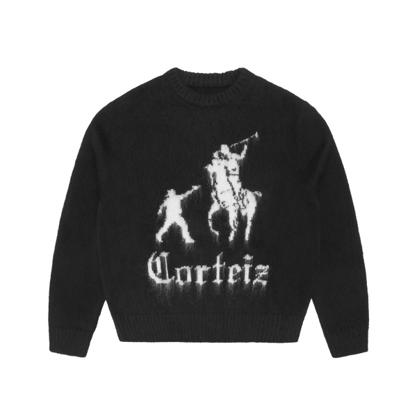 JACKIN KNIT SWEATER [BLACK]