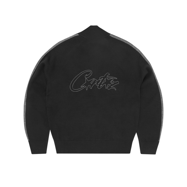 VVS KNIT ZIP UP [BLACK/GREY]