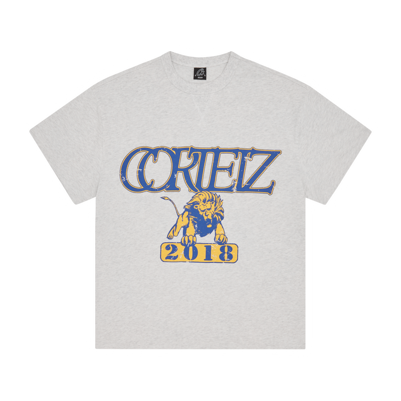 LION BOXY HEAVYWEIGHT TEE [LIGHT HEATHER]