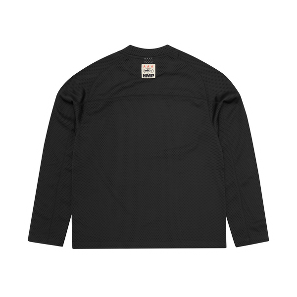 L/S HMP MESH PANEL JERSEY [BLACK]