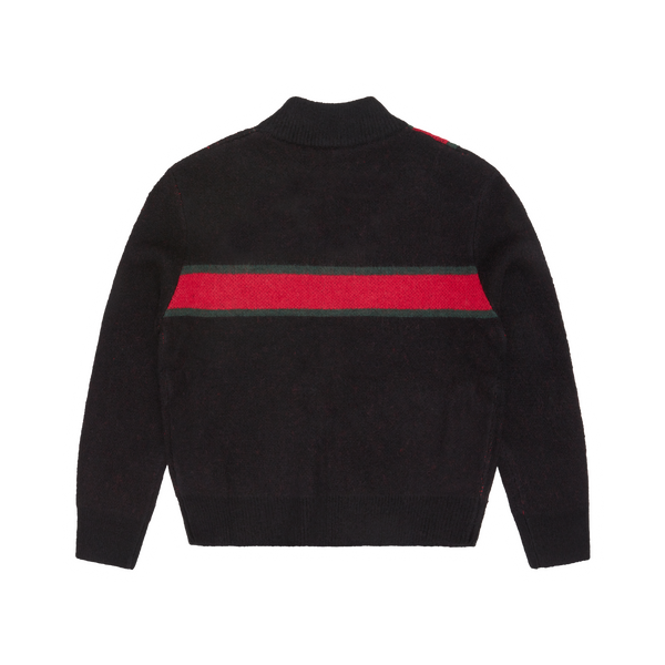 LUX KNIT ZIP UP [BLACK]