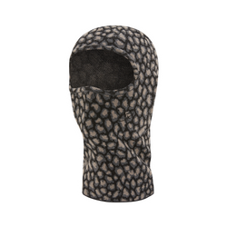 LEOPARD JACQUARD KNIT BALACLAVA [BLACK]