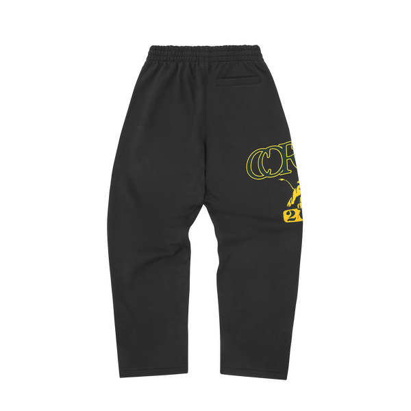 LION VARSITY OPEN HEM SWEATPANT [BLACK]