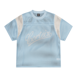 OPEN MESH PANEL JERSEY [BABY BLUE/WHITE]