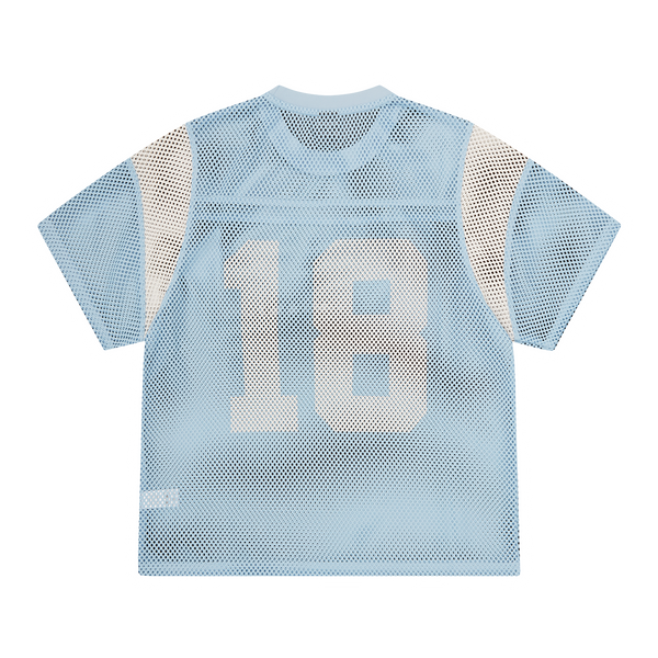 OPEN MESH PANEL JERSEY [BABY BLUE/WHITE]