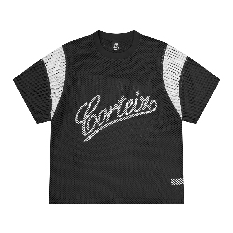 OPEN MESH PANEL JERSEY [BLACK/WHITE]