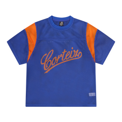 OPEN MESH PANEL JERSEY [BLUE/ORANGE]