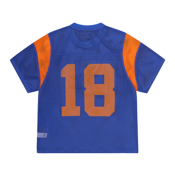 OPEN MESH PANEL JERSEY [BLUE/ORANGE]