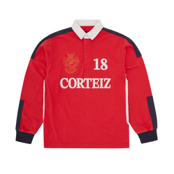 PANELED RUGBY [RED]