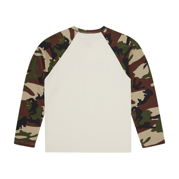 ROCK RAGLAN LS [WOODLAND CAMO]