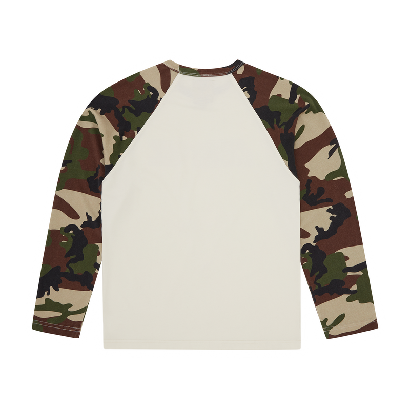 ROCK RAGLAN LS [WOODLAND CAMO]