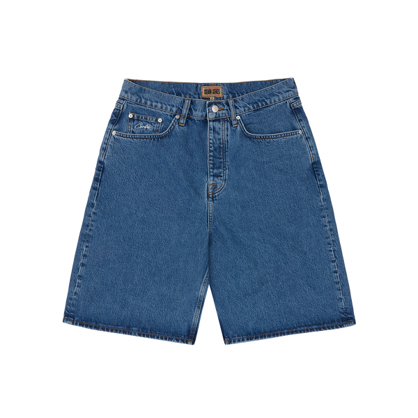 ROYALE LAZER DENIM SHORT [WASHED BLUE]