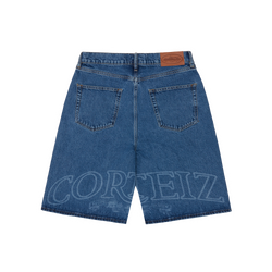 ROYALE LAZER DENIM SHORT [WASHED BLUE]