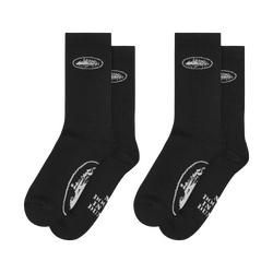 BLACK ALCATRAZ SOCKS [2 PACK]