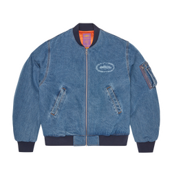 SUPERIOR ROYALE DENIM BOMBER [WASHED BLUE]