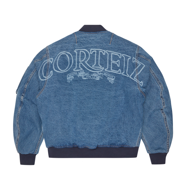 SUPERIOR ROYALE DENIM BOMBER [WASHED BLUE]