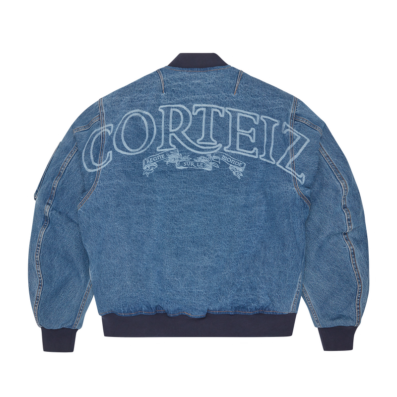 SUPERIOR ROYALE DENIM BOMBER [WASHED BLUE]
