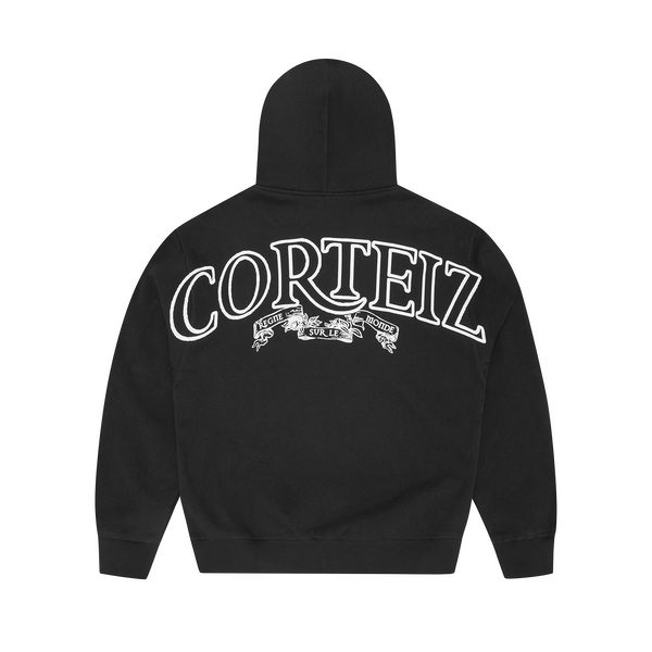 SUPERIOR ROYALE ZIP HOODIE [BLACK]