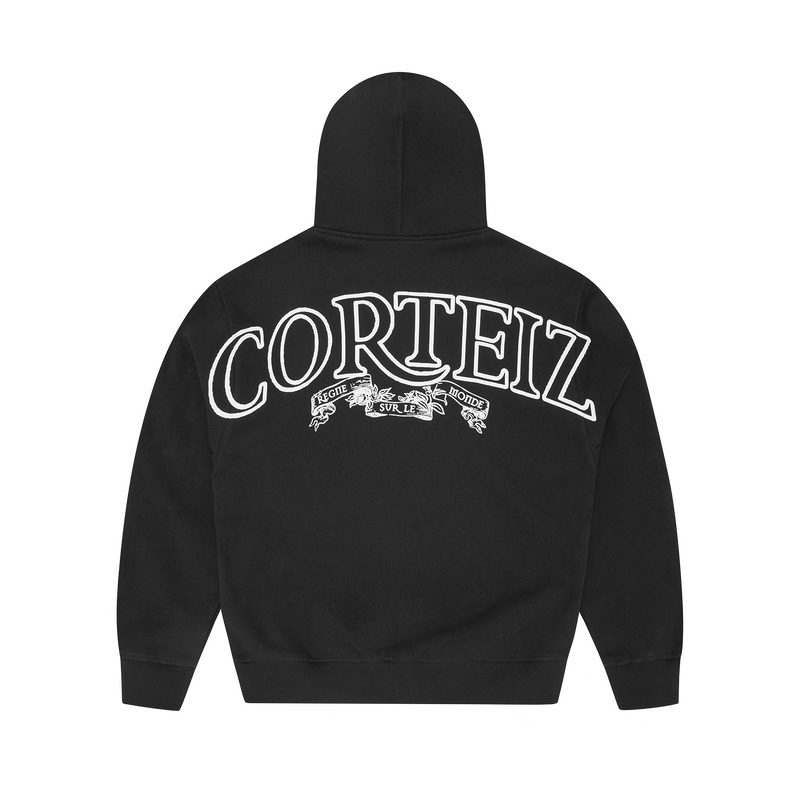 SUPERIOR ROYALE ZIP HOODIE [BLACK]