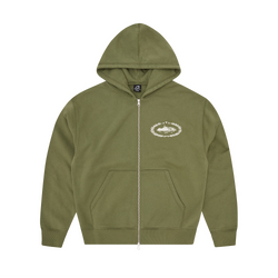 SUPERIOR ROYALE ZIP HOODIE [OLIVE]