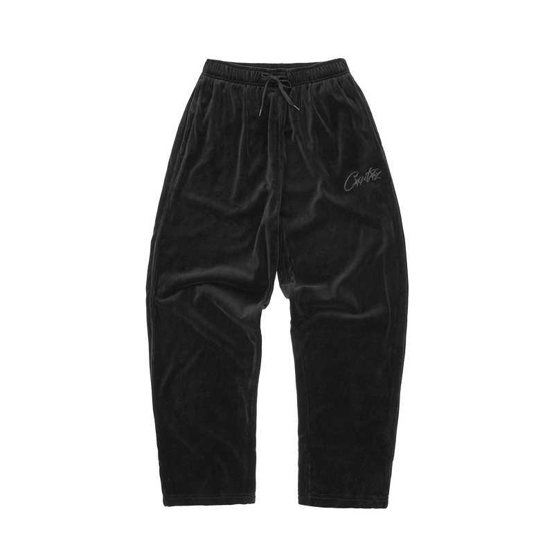 VVS VELOUR BOTTOMS [TRIPLE BLACK]