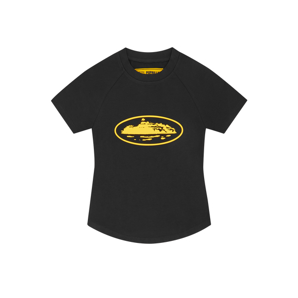 WMNS BABY TOP [BLACK/YELLOW]