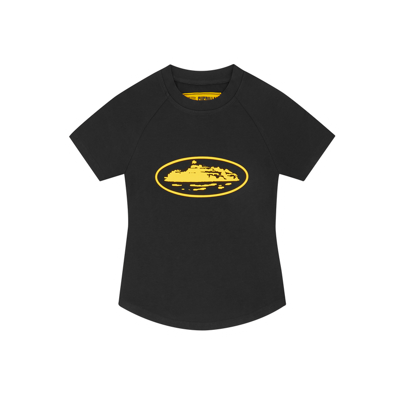 WMNS BABY TOP [BLACK/YELLOW]