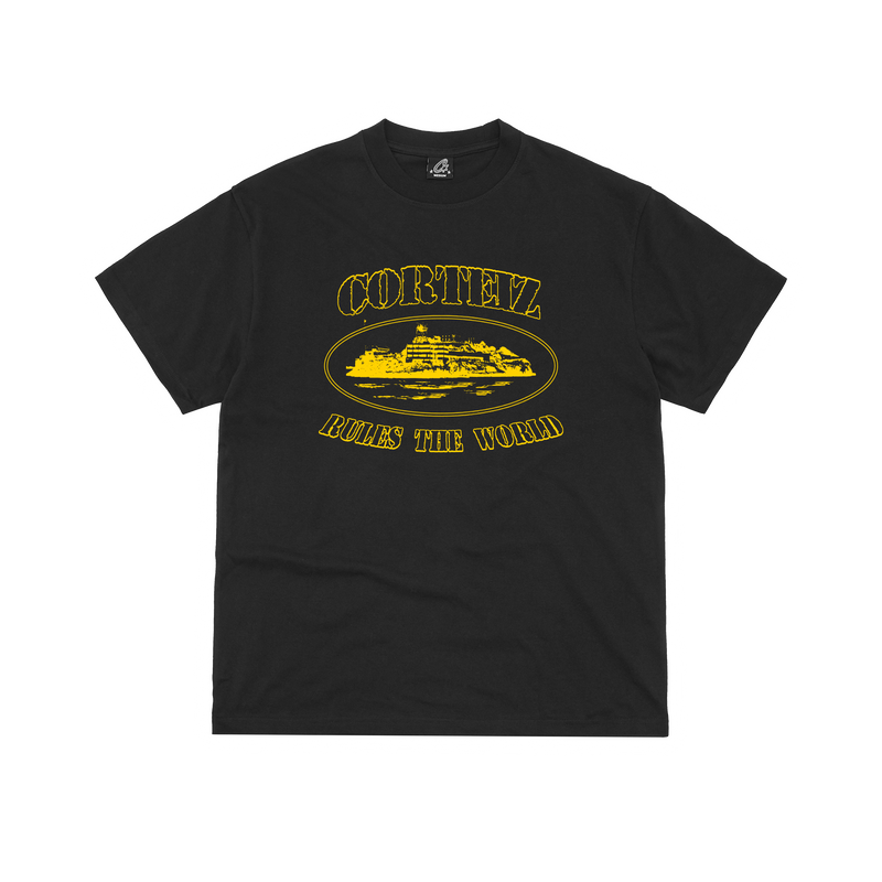 OG ALCATRAZ TEE [BLACK/YELLOW]