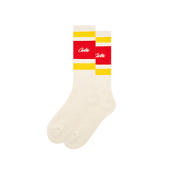 RETRO SOCKS [RED & YELLOW]
